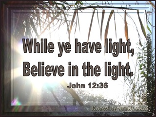 John 12:36 While Ye Have Light Believe In The Light (utmost)04:16